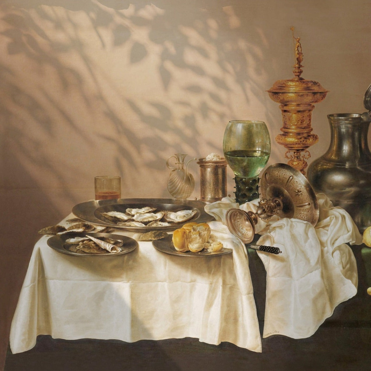 Silk Scarf: Still Life with a Gilt Cup