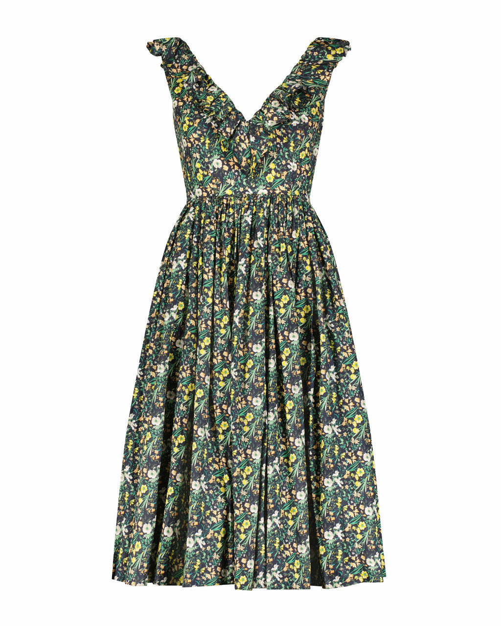 Viola Dress in Floral Voile