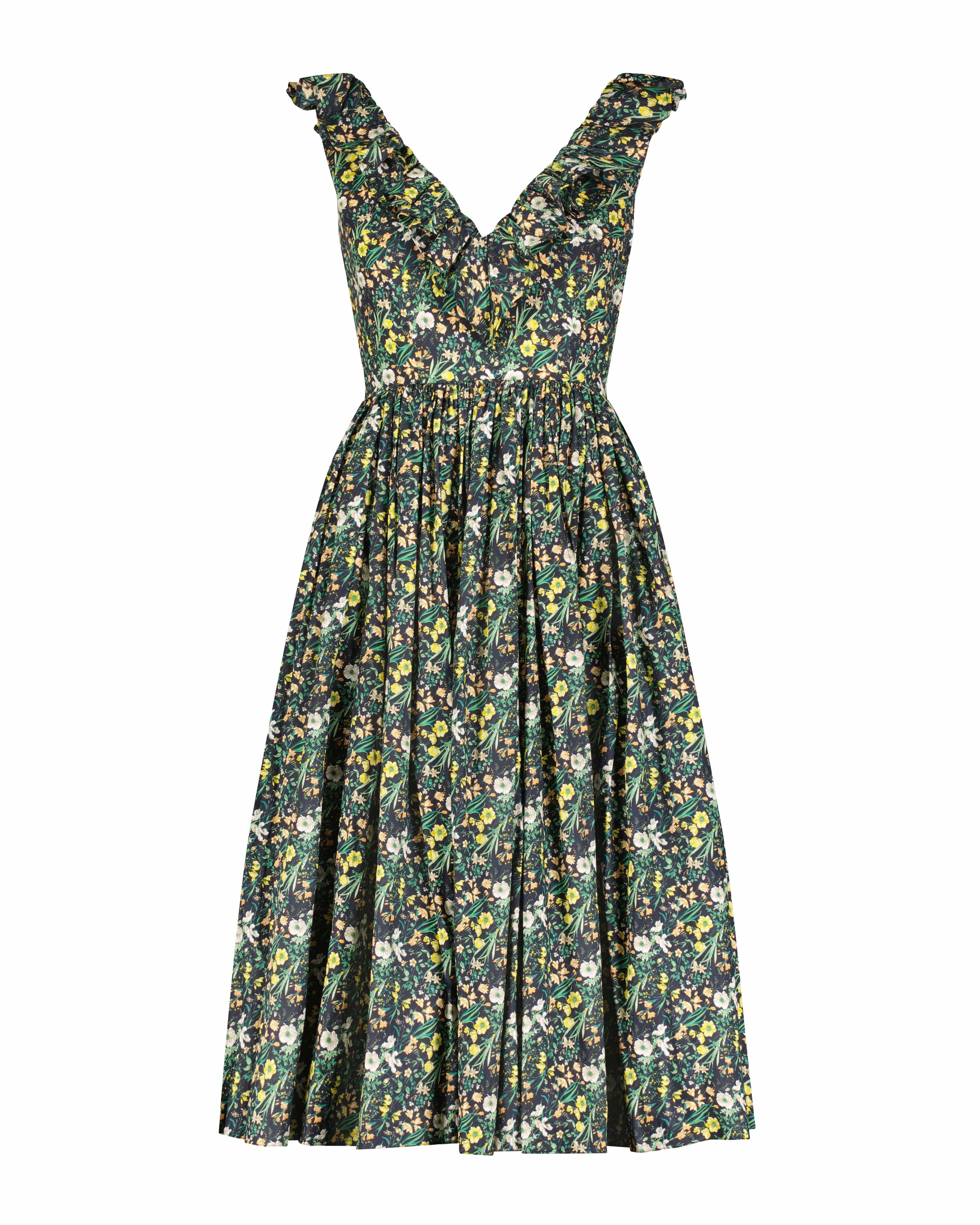 Viola Dress in Floral Voile