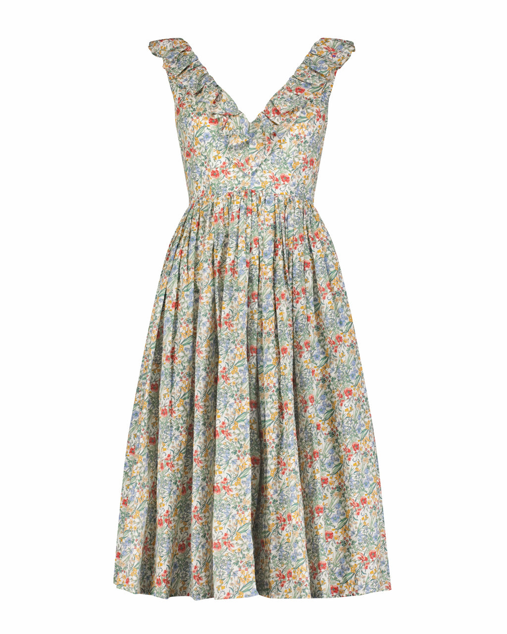 Viola Dress in Floral Voile