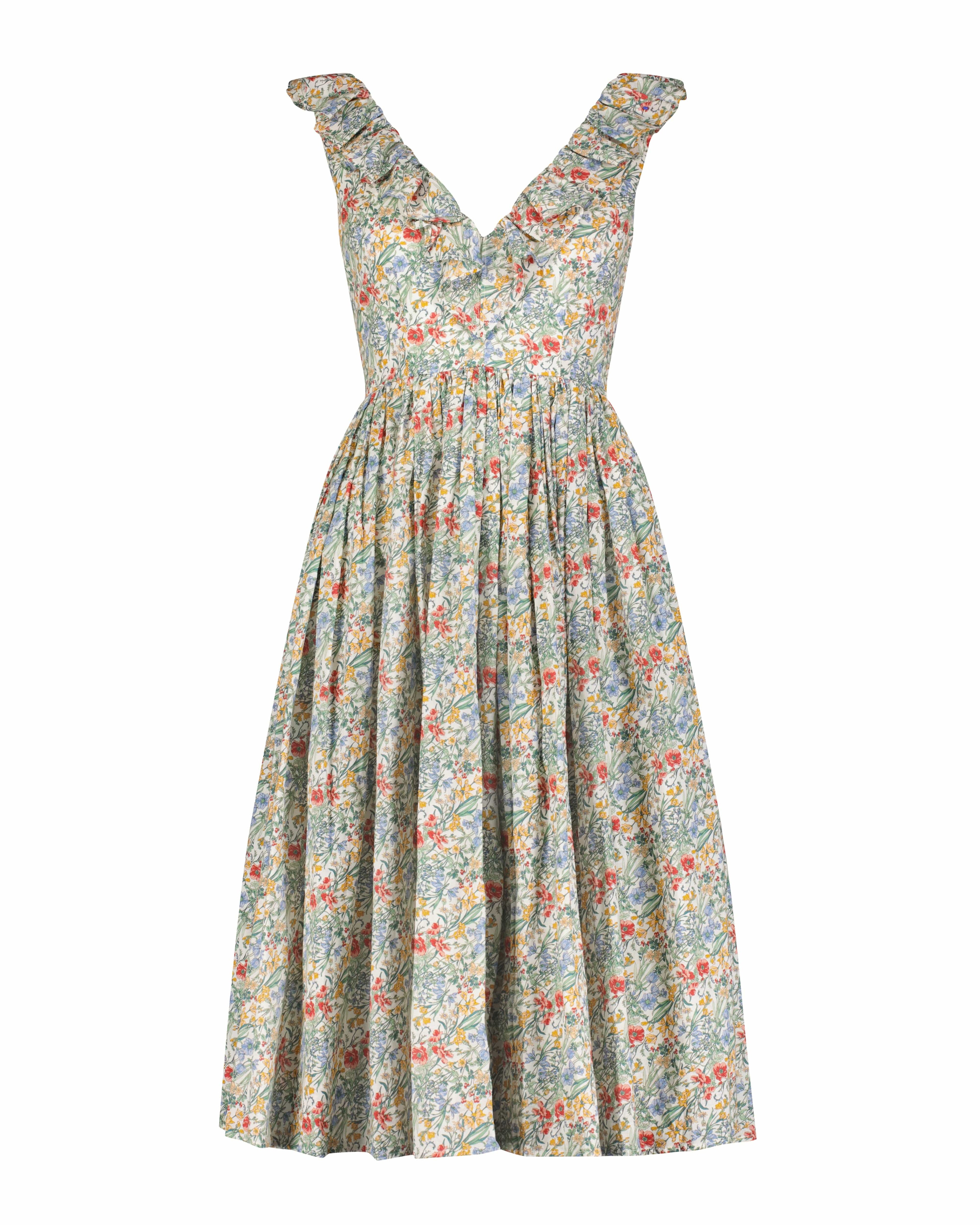 Viola Dress in Floral Voile