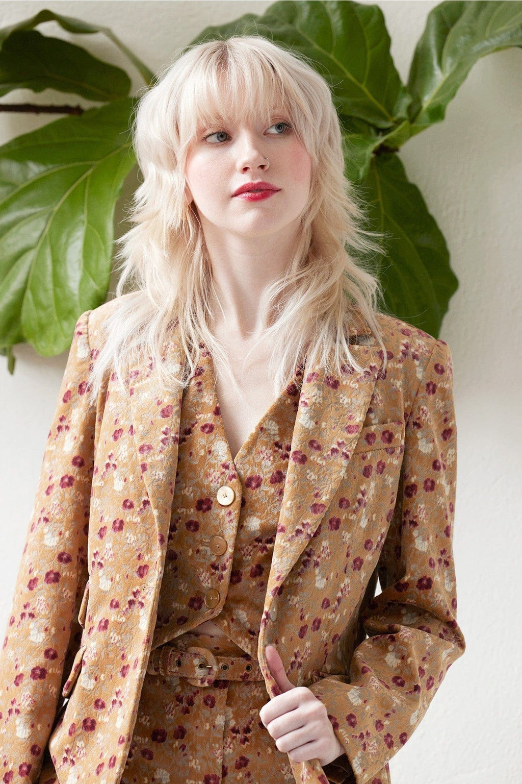 Tilda Jacket in Italian Flora Velvet