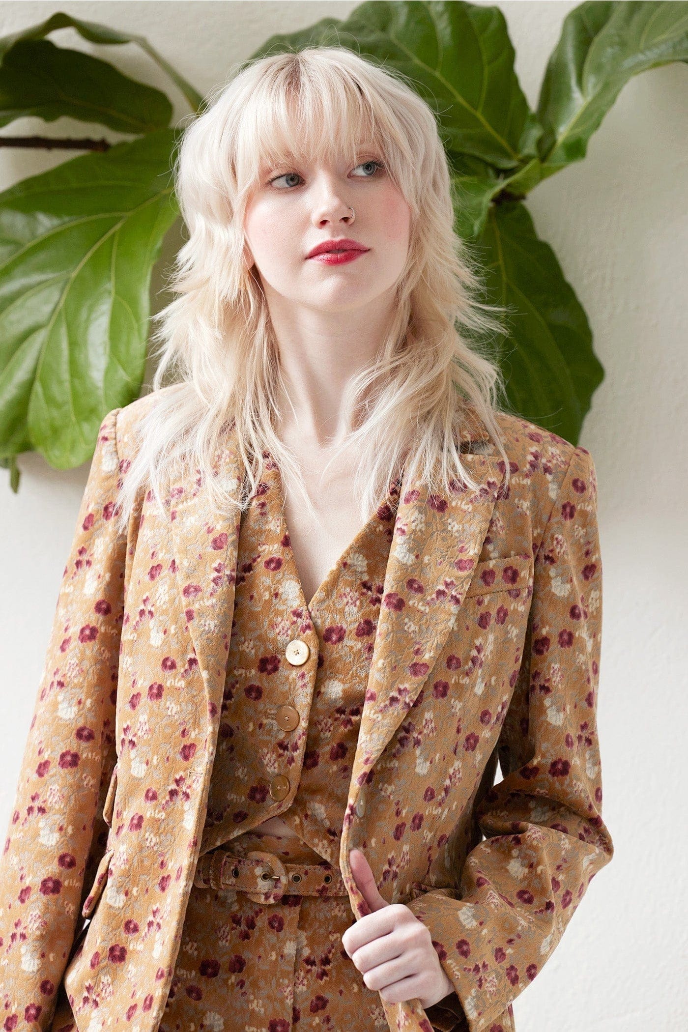 Tilda Jacket in Italian Flora Velvet