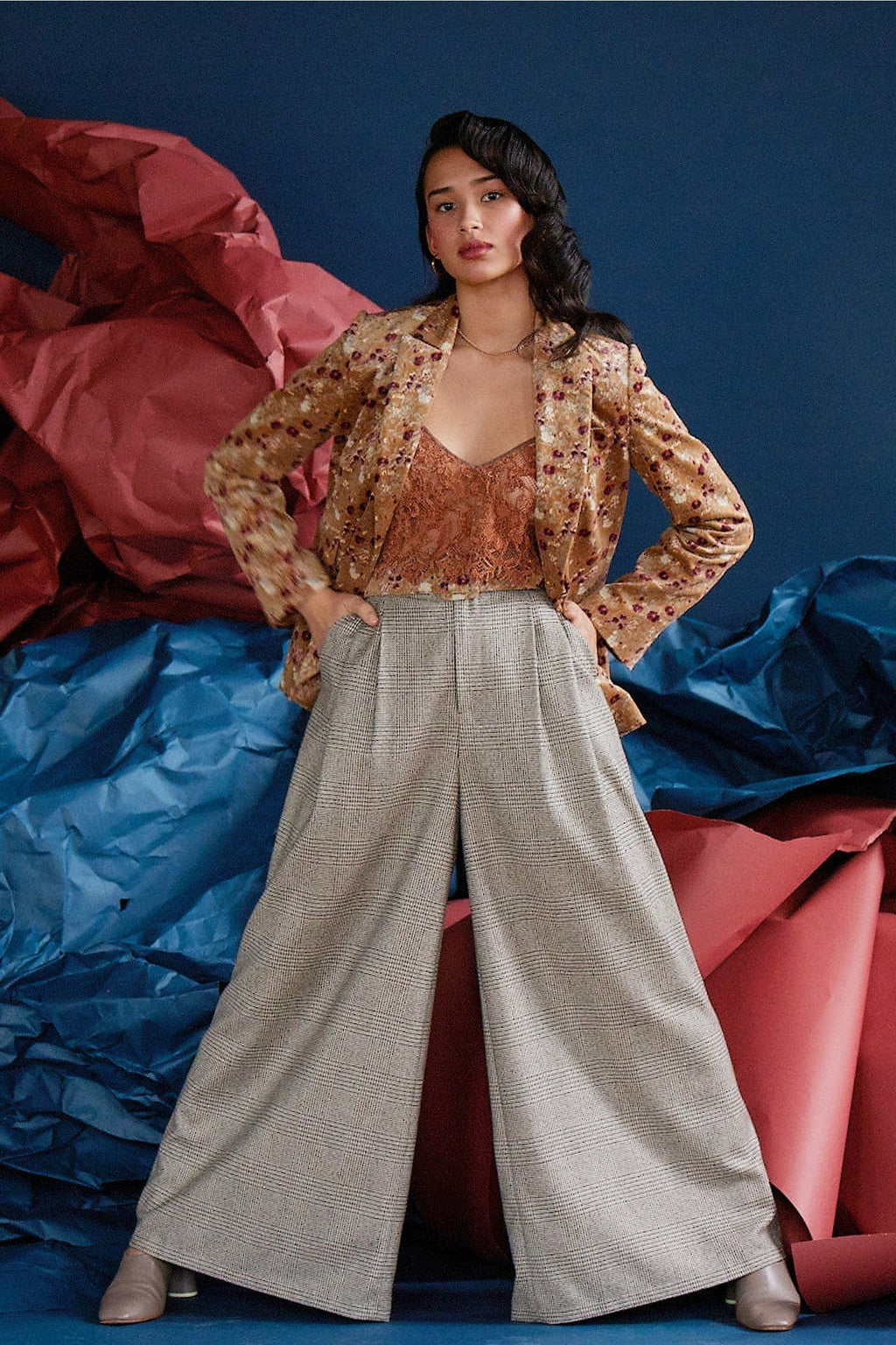 Tilda Jacket in Italian Flora Velvet
