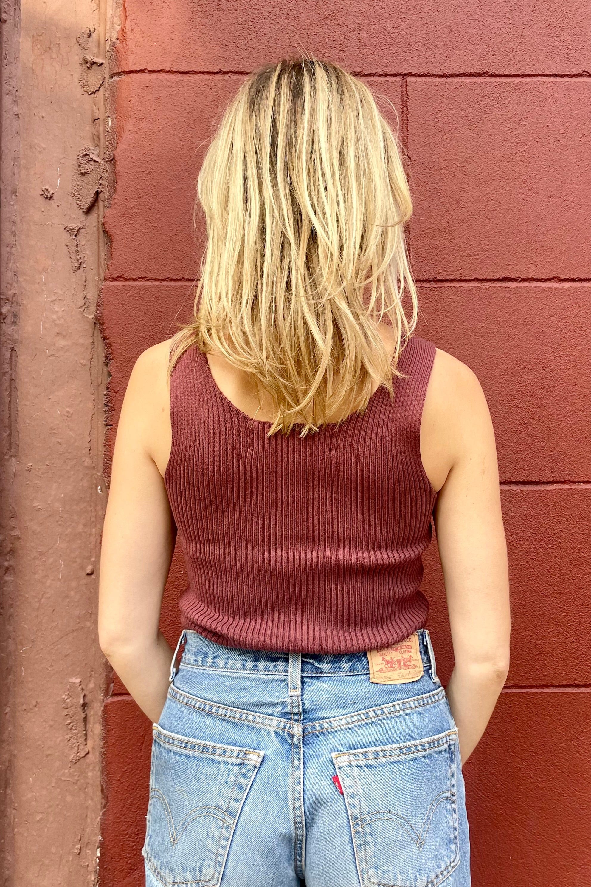 Kate Rib Tank in Pima Cotton
